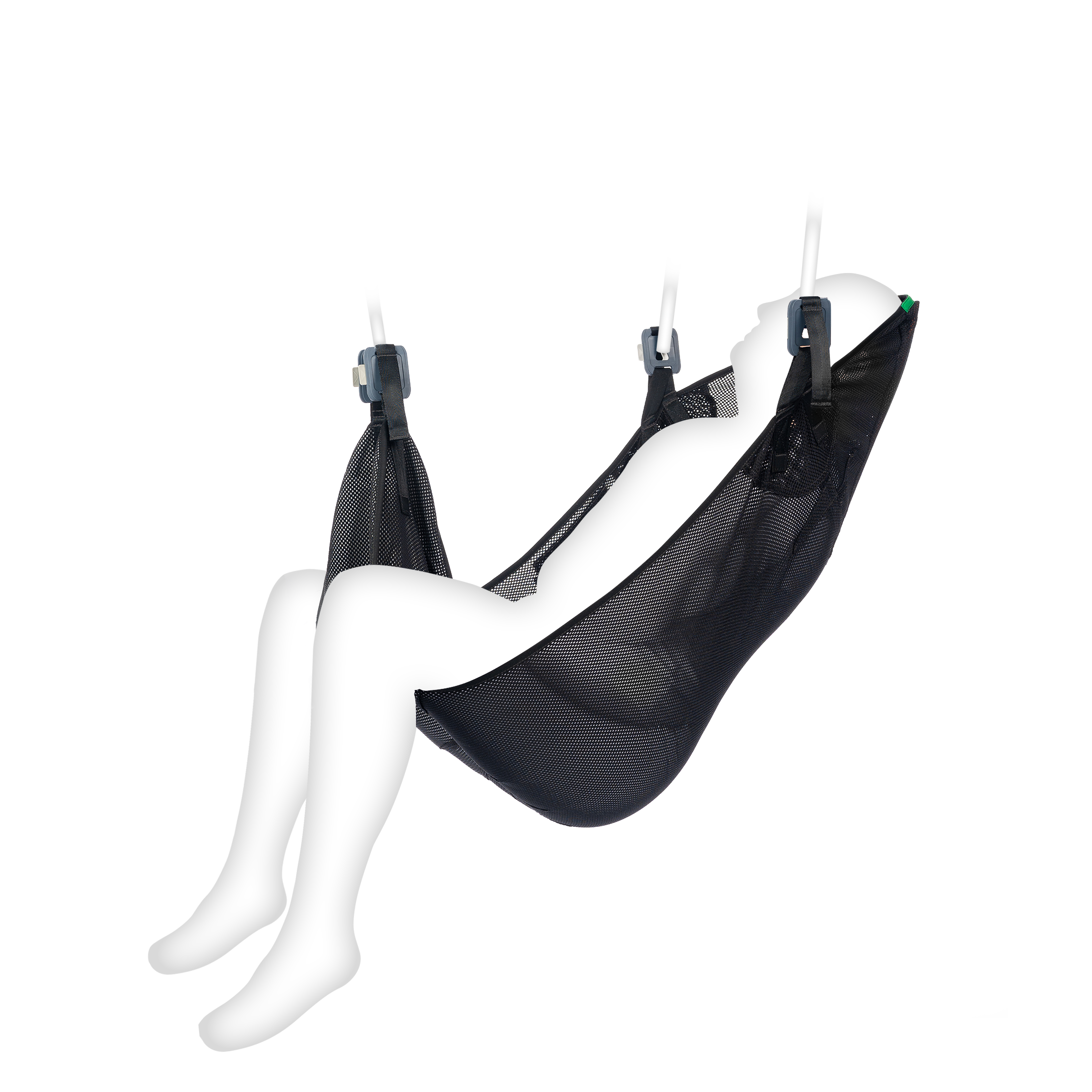 VIP verblijfsband (recycled polyester net zwart)